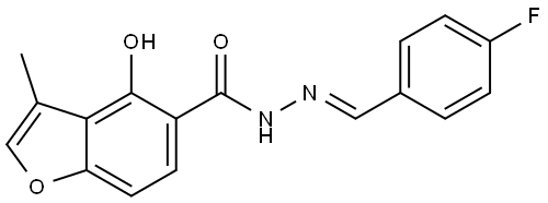 4-Hydroxy-3-methyl-5-benzofurancarboxylic acid (2E)-2-[(4-fluorophenyl)methylene... Structure