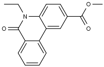 methyl 5-ethyl-6-oxo-5,6-dihydrophenanthridine-2-carboxylate Structure