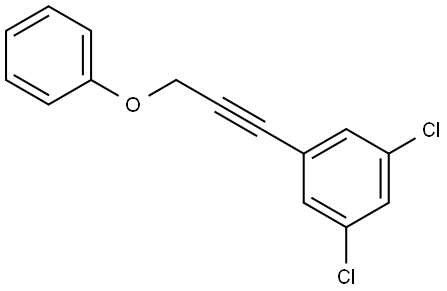 1,3-Dichloro-5-(3-phenoxy-1-propyn-1-yl)benzene Structure