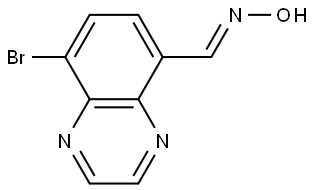 (E)-8-Bromoquinoxaline-5-carbaldehyde oxime Structure