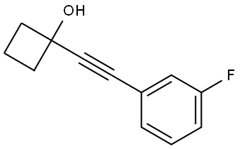 1-((3-fluorophenyl)ethynyl)cyclobutanol Structure