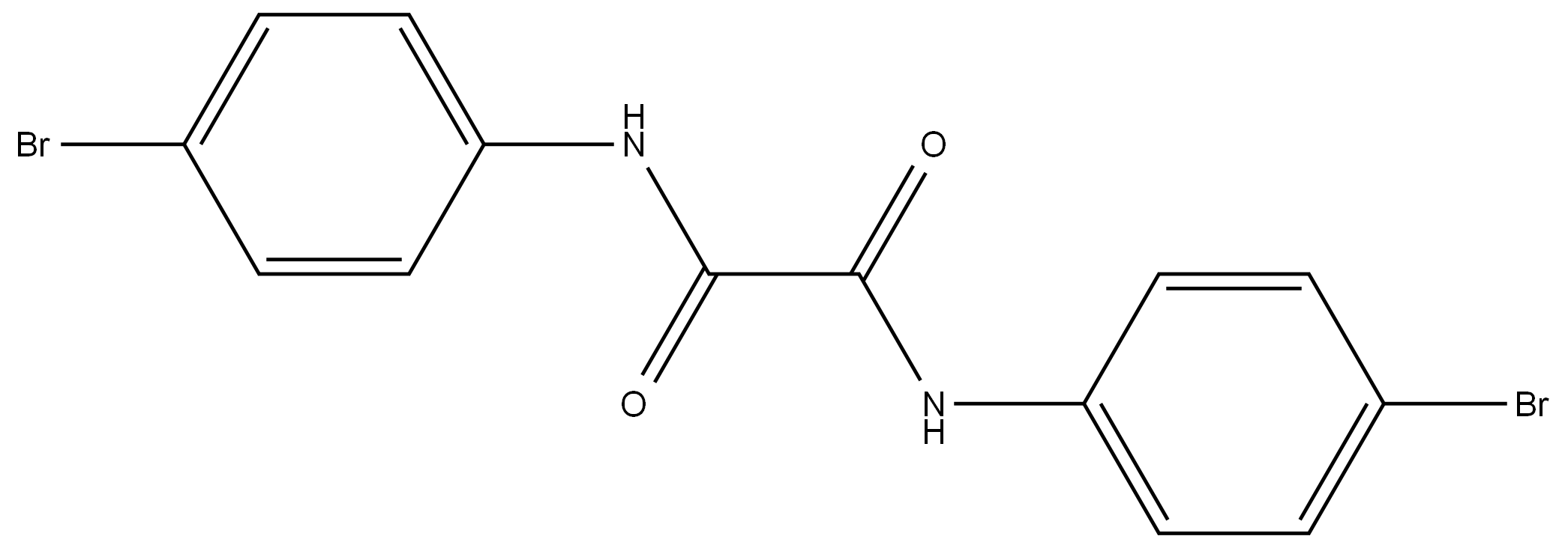 N1,N2-Bis(4-bromophenyl)ethanediamide Structure