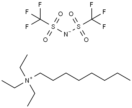 Octyltriethylammonium bis(trifluoromethylsulfonyl)imide Structure