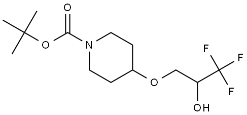 tert-butyl 4-(3,3,3-trifluoro-2-hydroxypropoxy)piperidine-1-carboxylate Structure