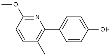 4-(6-Methoxy-3-methyl-2-pyridinyl)phenol Structure