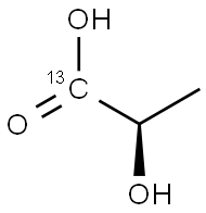 D-Lactic acid-1-13C Structure