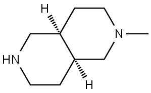 2,6-Naphthyridine, decahydro-2-methyl-, (4aR,8aR)-rel- Structure