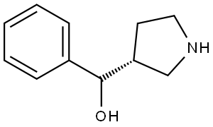 phenyl((R)-pyrrolidin-3-yl)methanol Structure