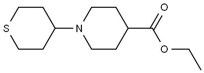 ethyl 1-(tetrahydro-2H-thiopyran-4-yl)piperidine-4-carboxylate Structure