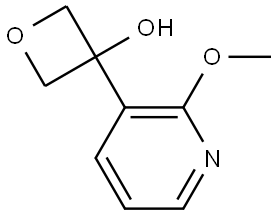 3-(2-Methoxy-3-pyridinyl)-3-oxetanol Structure