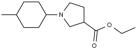 ethyl 1-(4-methylcyclohexyl)pyrrolidine-3-carboxylate Structure