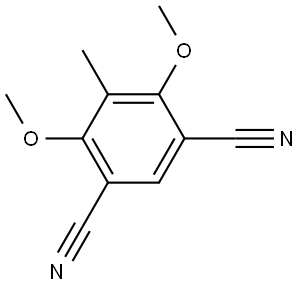 4,6-Dimethoxy-5-methyl-1,3-benzenedicarbonitrile Structure