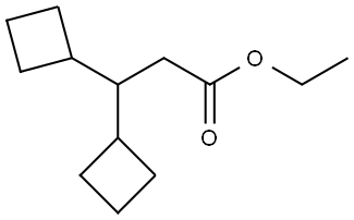 ethyl 3,3-dicyclobutylpropanoate Structure