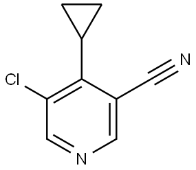 5-Chloro-4-cyclopropyl-3-pyridinecarbonitrile Structure