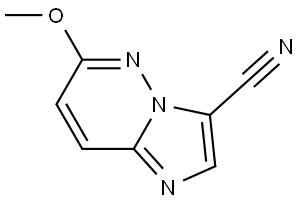 6-methoxyimidazo[1,2-b]pyridazine-3-carbonitrile Structure