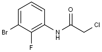 N-(3-Bromo-2-fluorophenyl)-2-chloroacetamide 구조식 이미지