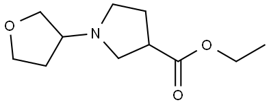 ethyl 1-(tetrahydrofuran-3-yl)pyrrolidine-3-carboxylate Structure