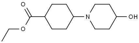 ethyl 4-(4-hydroxypiperidin-1-yl)cyclohexanecarboxylate Structure