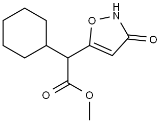 Methyl 2-Cyclohexyl-2-(3-hydroxy-5-isoxazolyl)acetate Structure