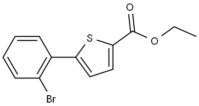 Ethyl 5-(2-bromophenyl)-2-thiophenecarboxylate Structure