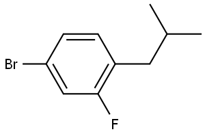 4-Bromo-2-fluoro-1-(2-methylpropyl)benzene Structure