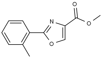 methyl 2-(2-methylphenyl)oxazole-4-carboxylate Structure