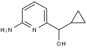 2-Pyridinemethanol, 6-amino-α-cyclopropyl- Structure