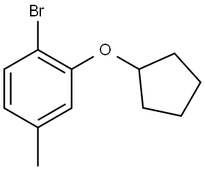 1-Bromo-2-(cyclopentyloxy)-4-methylbenzene Structure