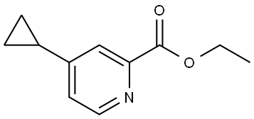 Ethyl 4-cyclopropyl-2-pyridinecarboxylate Structure