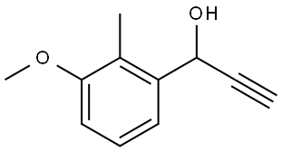 α-Ethynyl-3-methoxy-2-methylbenzenemethanol Structure