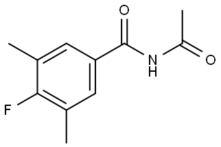 N-Acetyl-4-fluoro-3,5-dimethylbenzamide Structure