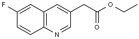 ethyl 2-(6-
fluoroquinolin-3-
yl)acetate Structure