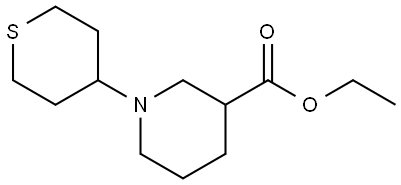 ethyl 1-(tetrahydro-2H-thiopyran-4-yl)piperidine-3-carboxylate Structure