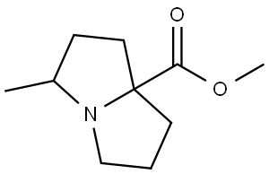 methyl 3-methyltetrahydro-1H-pyrrolizine-7a(5H)-carboxylate Structure