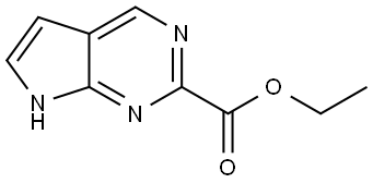 Ethyl 7H-pyrrolo[2,3-d]pyrimidine-2-carboxylate Structure