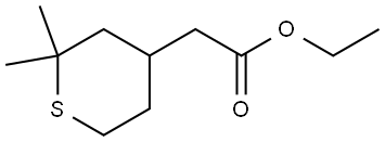 ethyl 2-(2,2-dimethyltetrahydro-2H-thiopyran-4-yl)acetate Structure