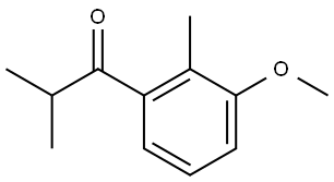 1-(3-methoxy-2-methylphenyl)-2-methylpropan-1-one Structure