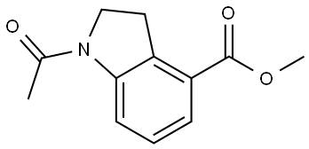 methyl 1-acetylindoline-4-carboxylate Structure