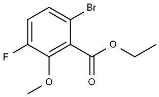 Ethyl 6-bromo-3-fluoro-2-methoxybenzoate Structure