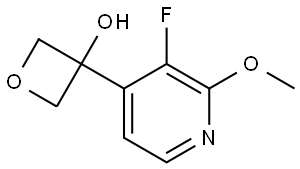 3-(3-fluoro-2-methoxypyridin-4-yl)oxetan-3-ol 구조식 이미지