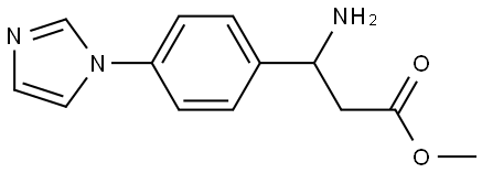 METHYL 3-AMINO-3-[4-(1H-IMIDAZOL-1-YL)PHENYL]PROPANOATE Structure