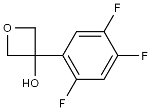 3-(2,4,5-Trifluorophenyl)-3-oxetanol Structure