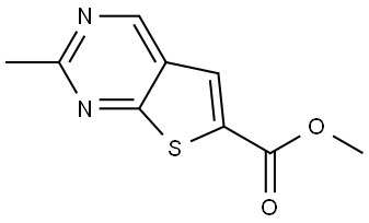 methyl-thieno[2,3-d]pyrimidine-6-carboxylic acid methyl ester Structure