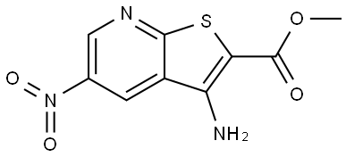 methyl 3-amino-5-nitrothieno[2,3-b]pyridine-2-carboxylate Structure