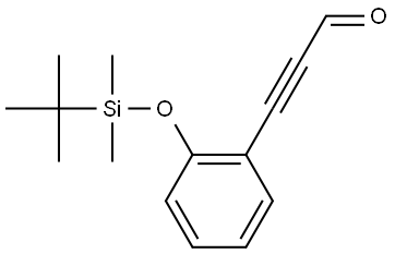 3-[2-[[(1,1-Dimethylethyl)dimethylsilyl]oxy]phenyl]-2-propynal Structure