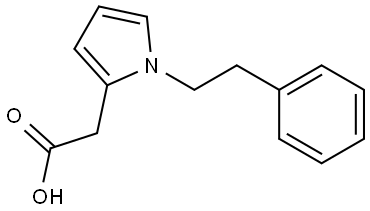 1H-Pyrrole-2-acetic acid, 1-(2-phenylethyl)- Structure