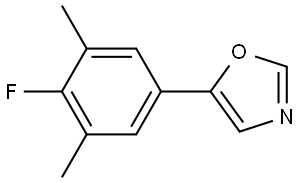 5-(4-Fluoro-3,5-dimethylphenyl)oxazole Structure