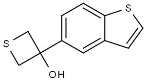 3-Benzo[b]thien-5-yl-3-thietanol Structure