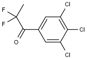 2,2-Difluoro-1-(3,4,5-trichlorophenyl)-1-propanone Structure