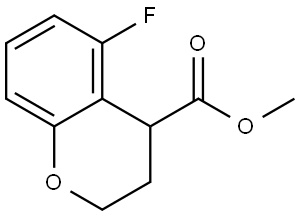 methyl 5-fluorochroman-4-carboxylate 구조식 이미지